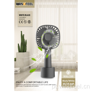 Ventilador elétrico de mesa pequena portátil de 4 polegadas Bateria de trabalho silencioso recarregável Desktop Mini USB Ventilador de resfriamento de mesa para sala de escritório